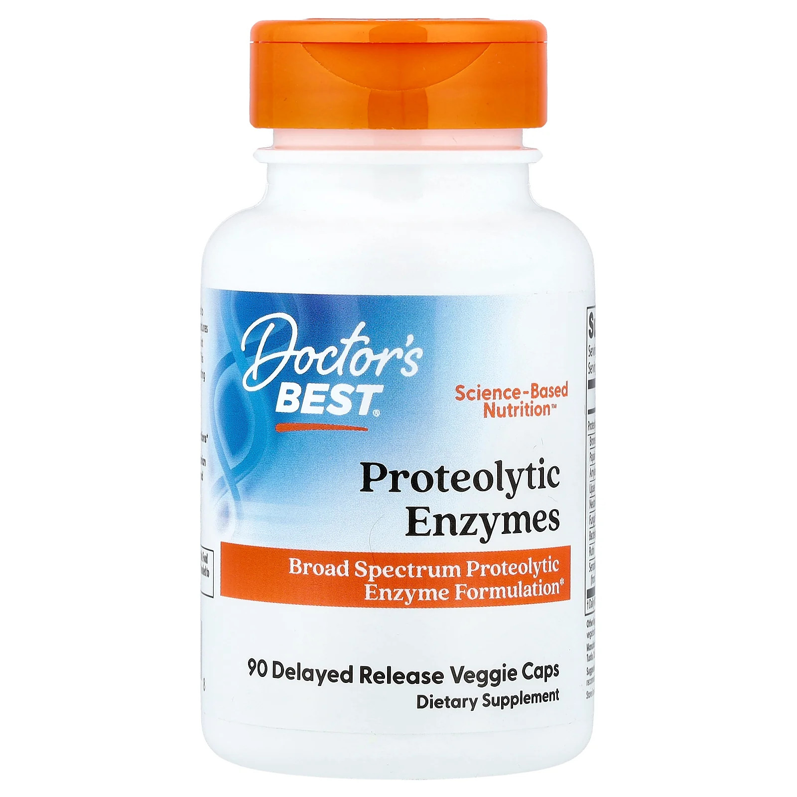 2 X Doctor’s Best, Proteolytic Enzymes, 90 Delayed Release Veggie Caps