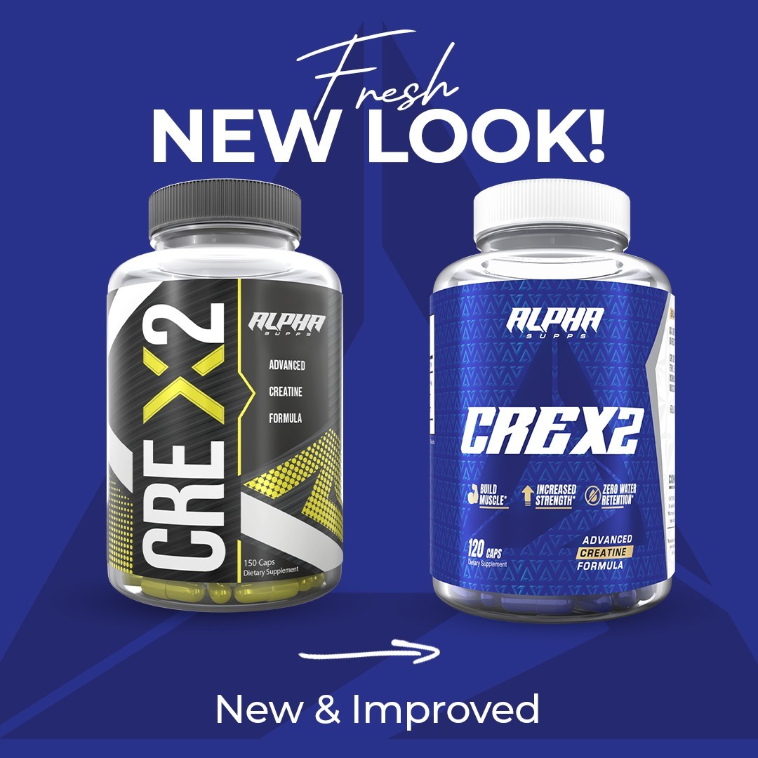 Alpha Supps CRE X2 CREATINE MagnaPower / Creatine Ethyl Ester CEE Blend 150 Caps