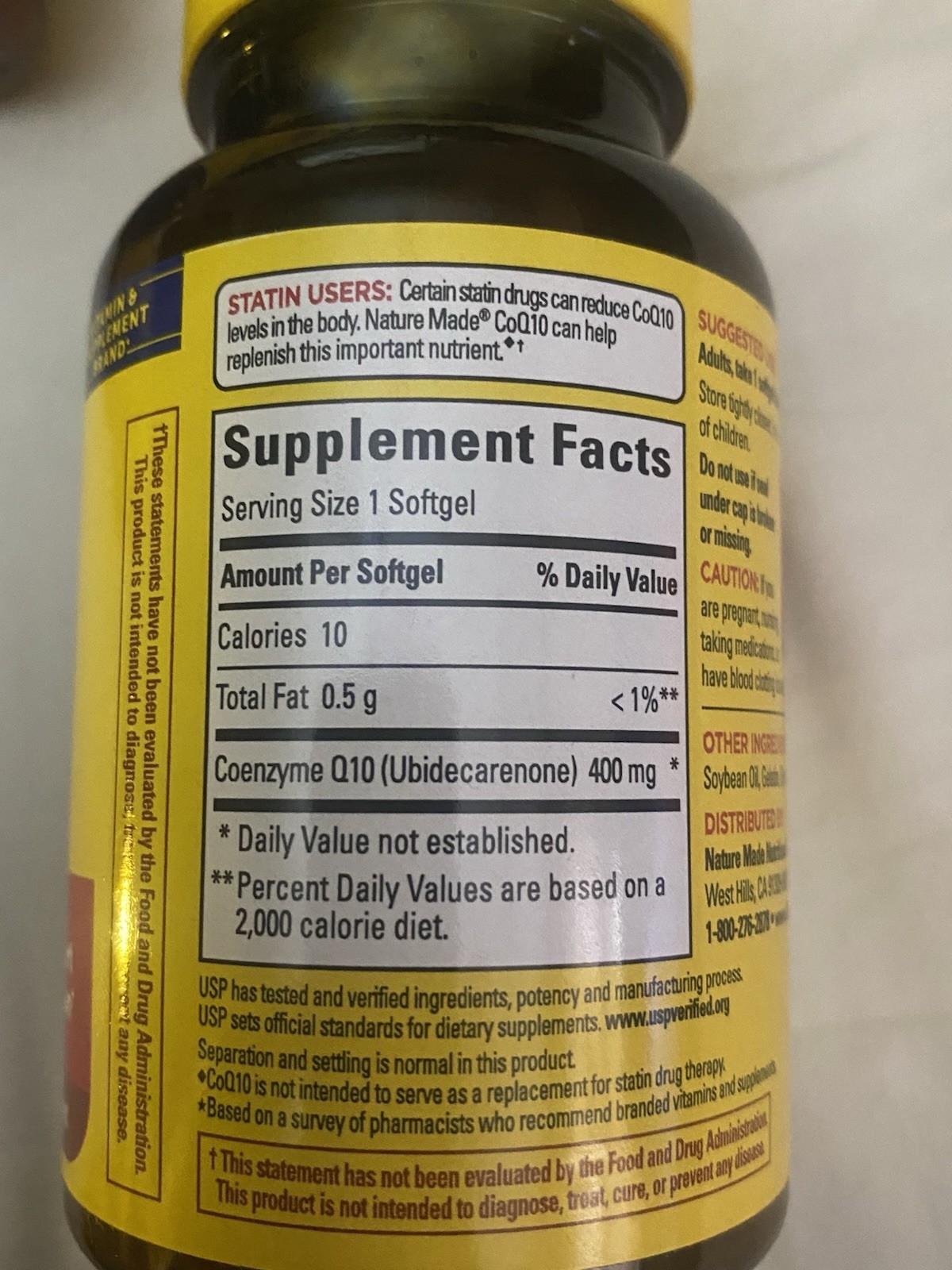 7xLot ~ Nature Made CoQ10 Extra Strength 400mg Softgels, Exp05/2028+