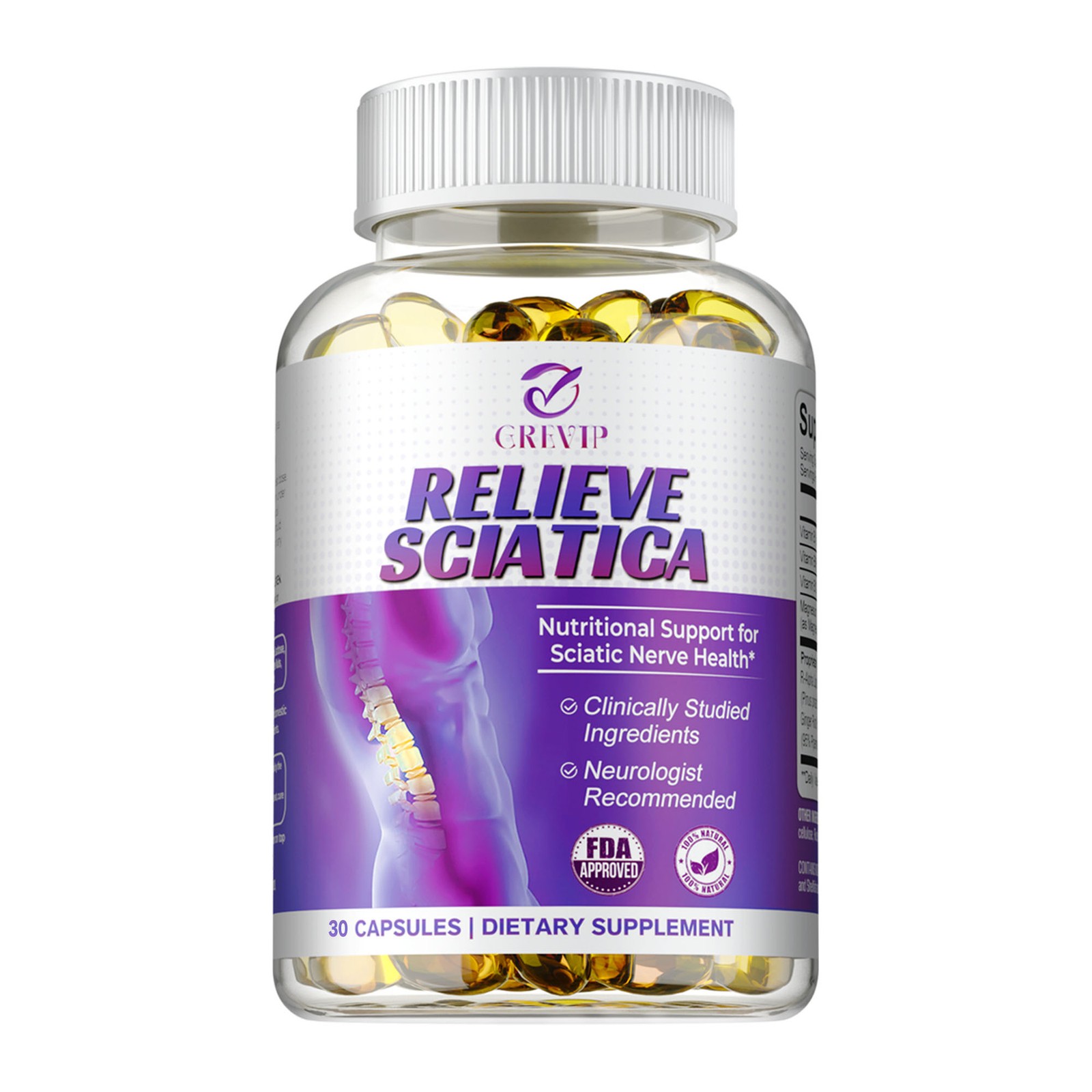 Relieve Sciatica Capsules – Hip Joint Sciatica Pain Relief & Inflammatory