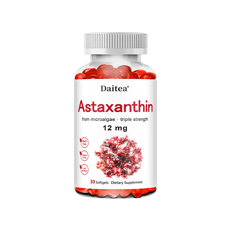 Astaxanthin Capsules 12 mg – Antioxidant, Eye Health.