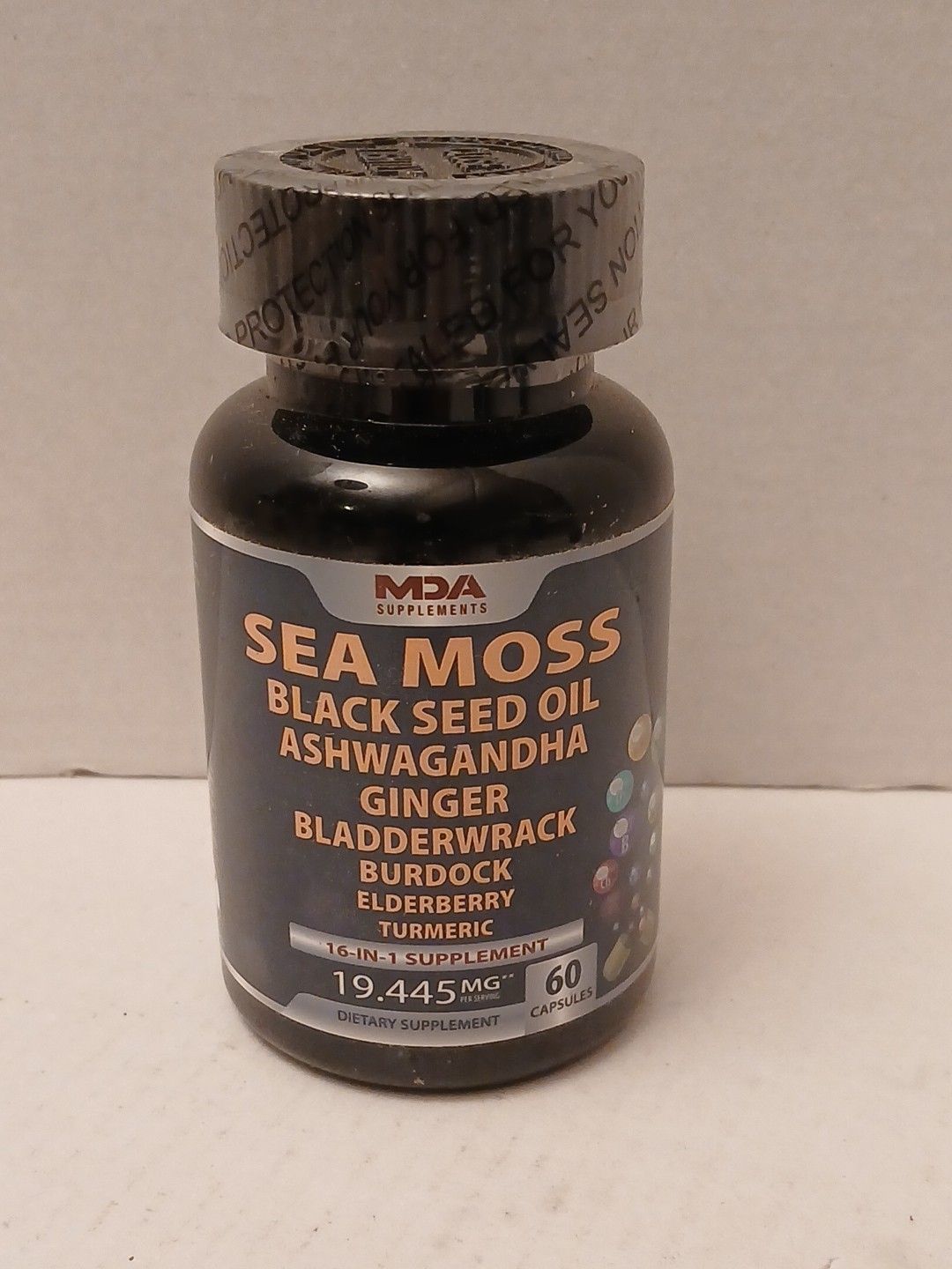 MDA Supplements Sea Moss 16-in-1 Capsules 19.445 mg BB: 6/26
