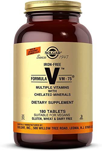 Solgar Iron-Free Formula VM-75 180 Tablets