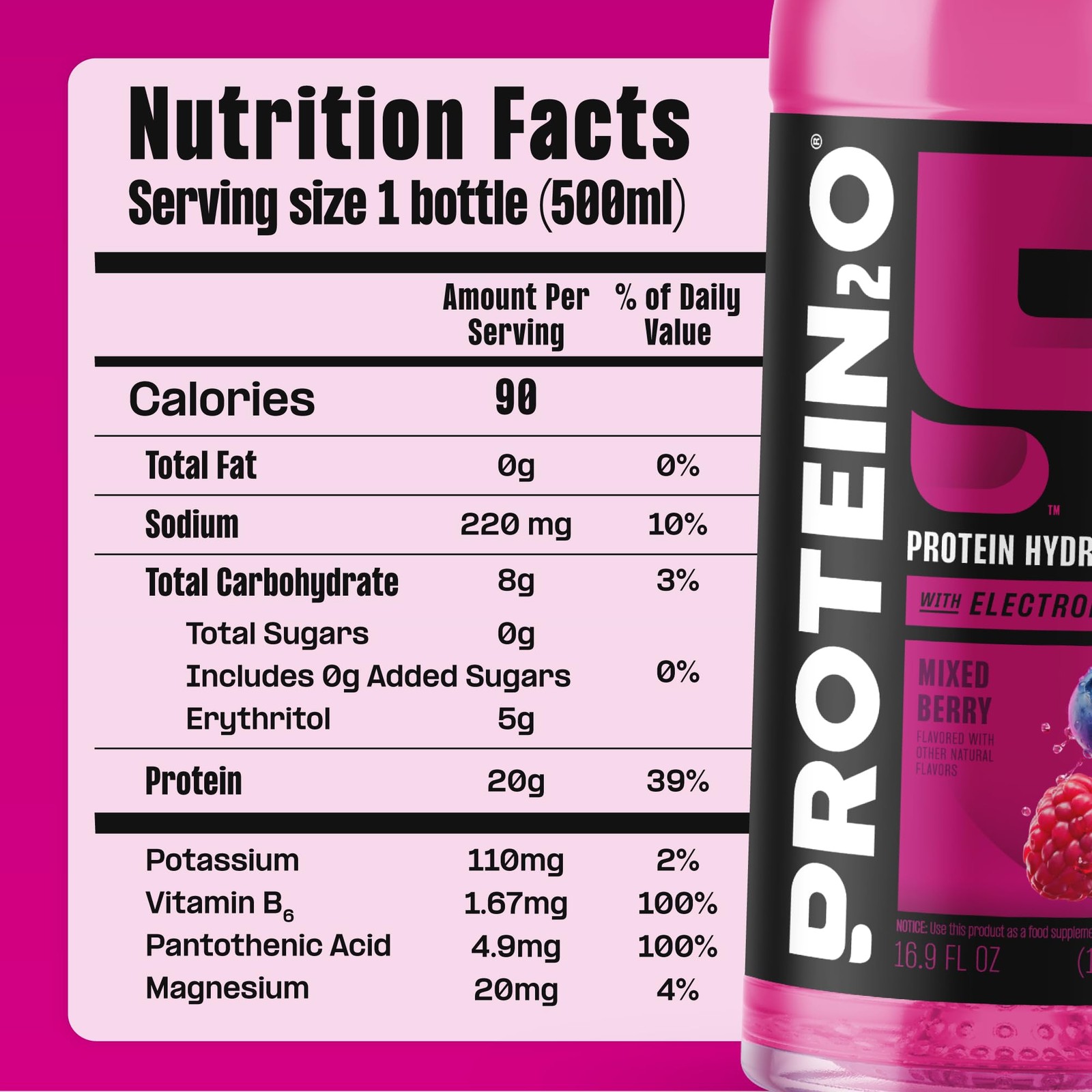 Protein2o Hydration Drink 2in1 Liquid Clear Whey Protein Isolate and Electro…