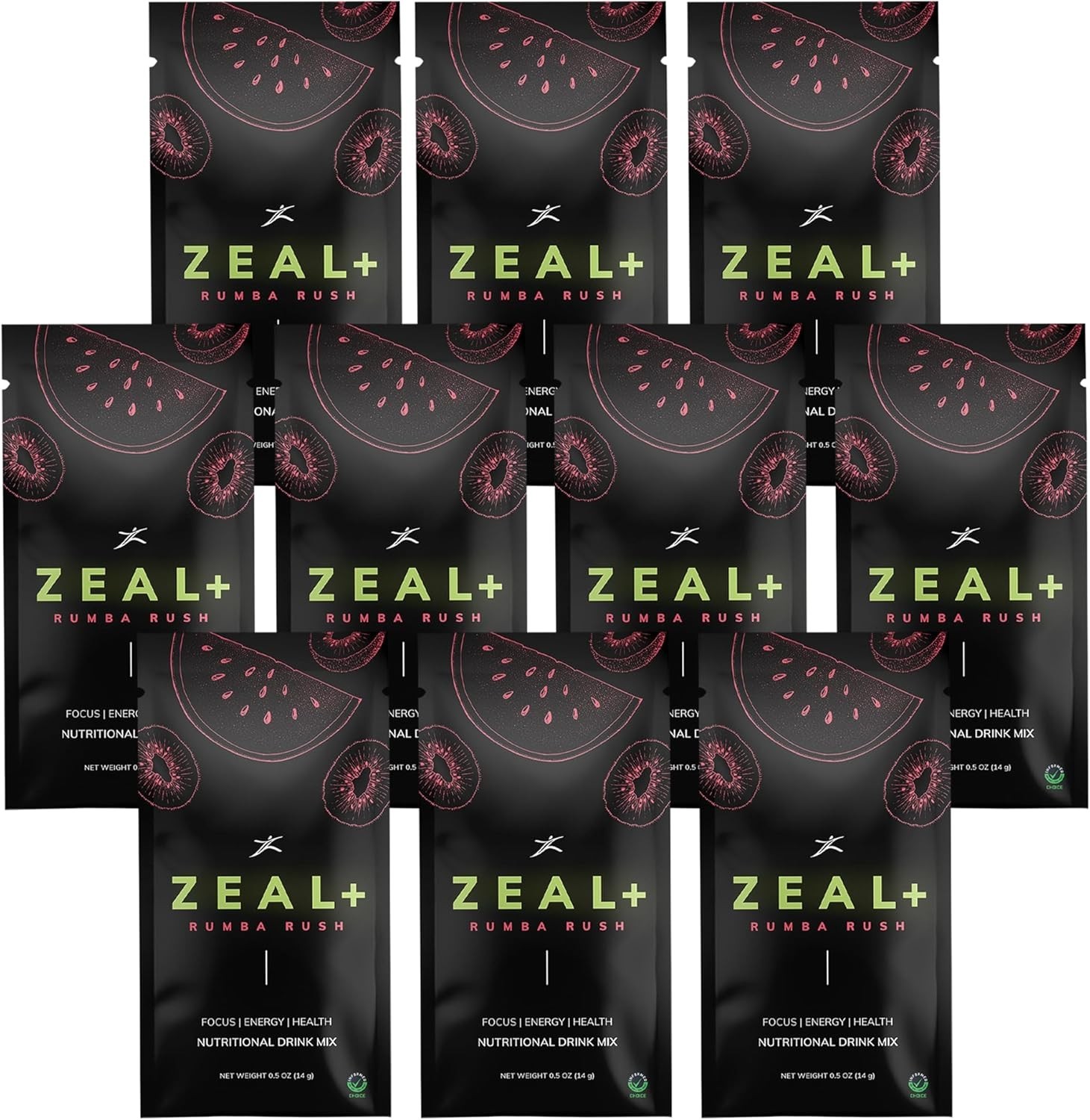 Nourishing Zeal+ Rumba Rush Drink Mix – Supports Clarity & Productivity – 10ct