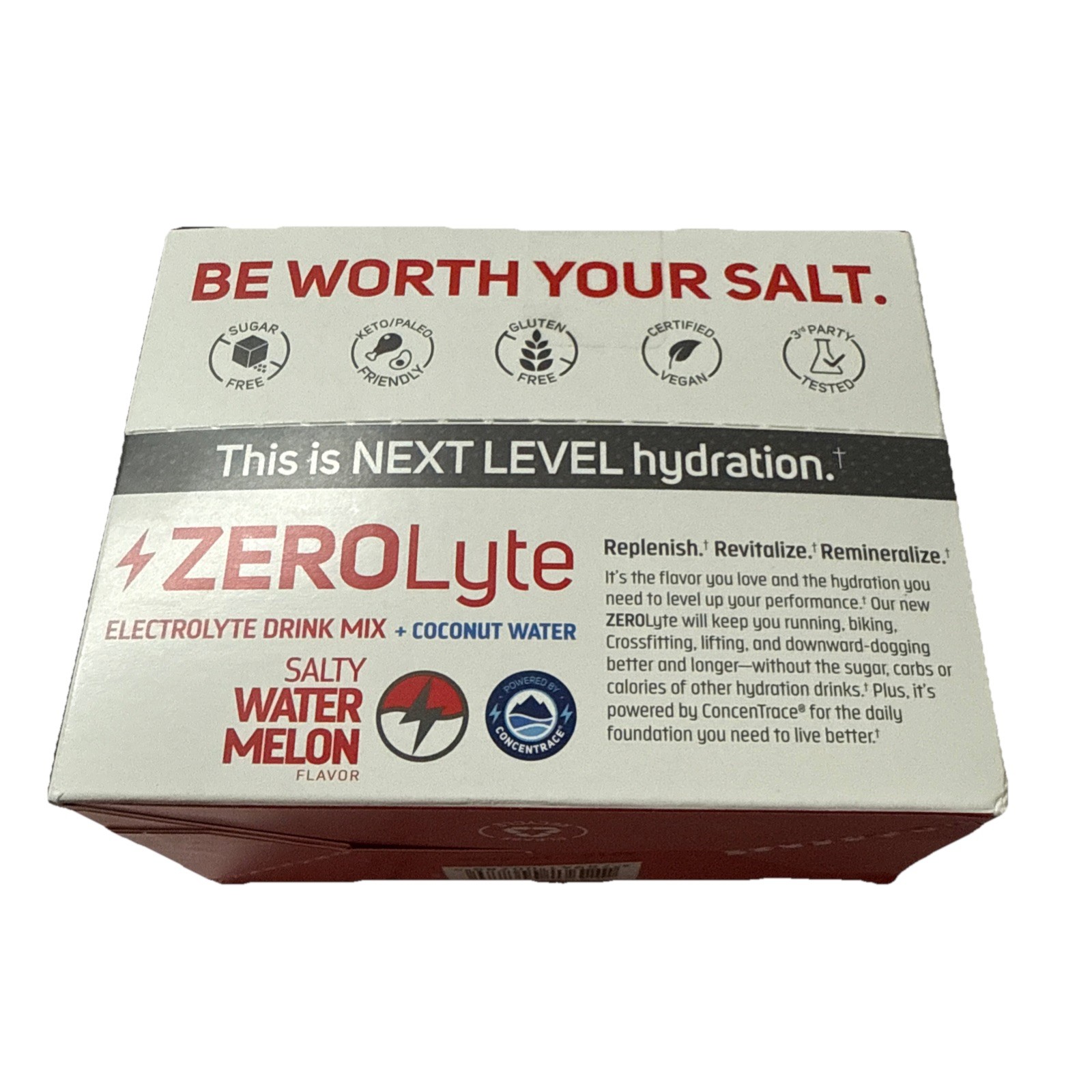 TM Sport, ZEROLyte, Electrolyte Drink Mix, Salty Watermelon, 30 Packets, 0.27 oz