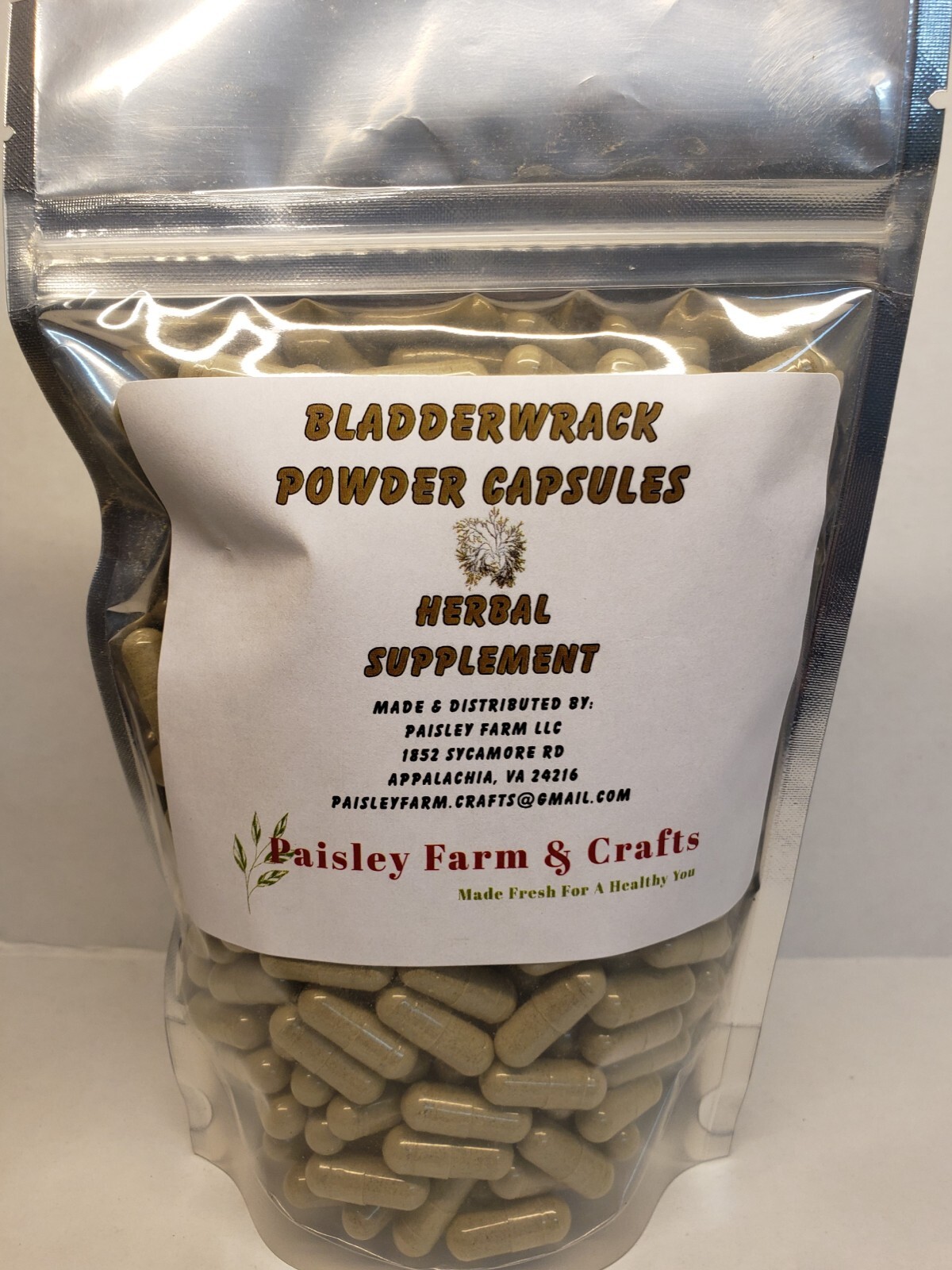Bladderwrack Capsules 300 Ct – Made Fresh On Demand!