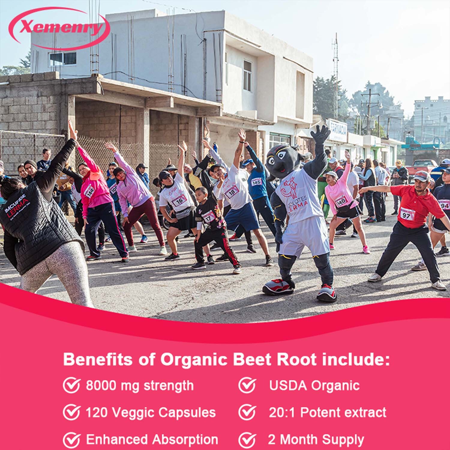 Beet Root 8000mg-Nitric Oxide Booster, Blood Pressure Support, Digestion Support