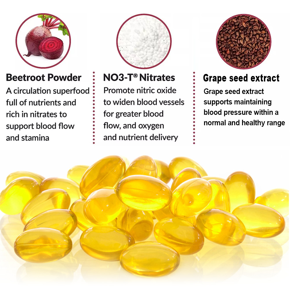 Total Beets 1050mg Concentrated Beet Root 120 Capsules Circulation Support