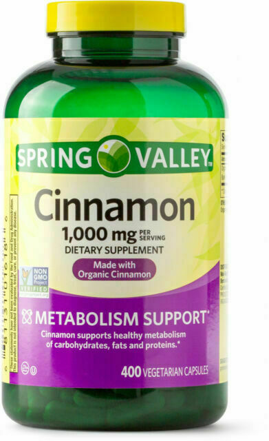 Spring Valley Cinnamon 1000mg Dietary Supplement – 400 Count