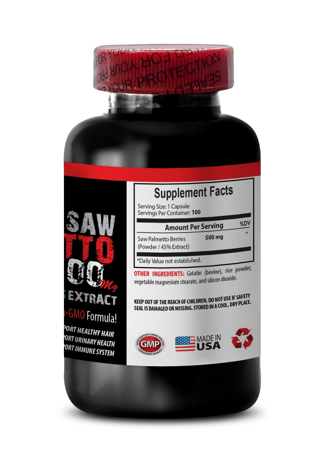 prostate vitamins – SAW PALMETTO EXTRACT 500mg – testosterone supplement – 3 Bot