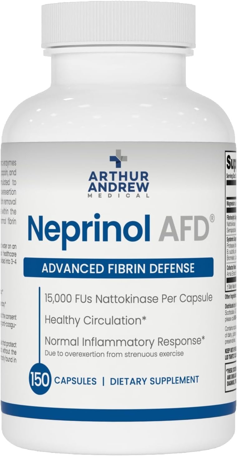 Neprinol AFD, Multi Enzyme Blend with Serrapeptase & Nattokinase, 150 Count P…