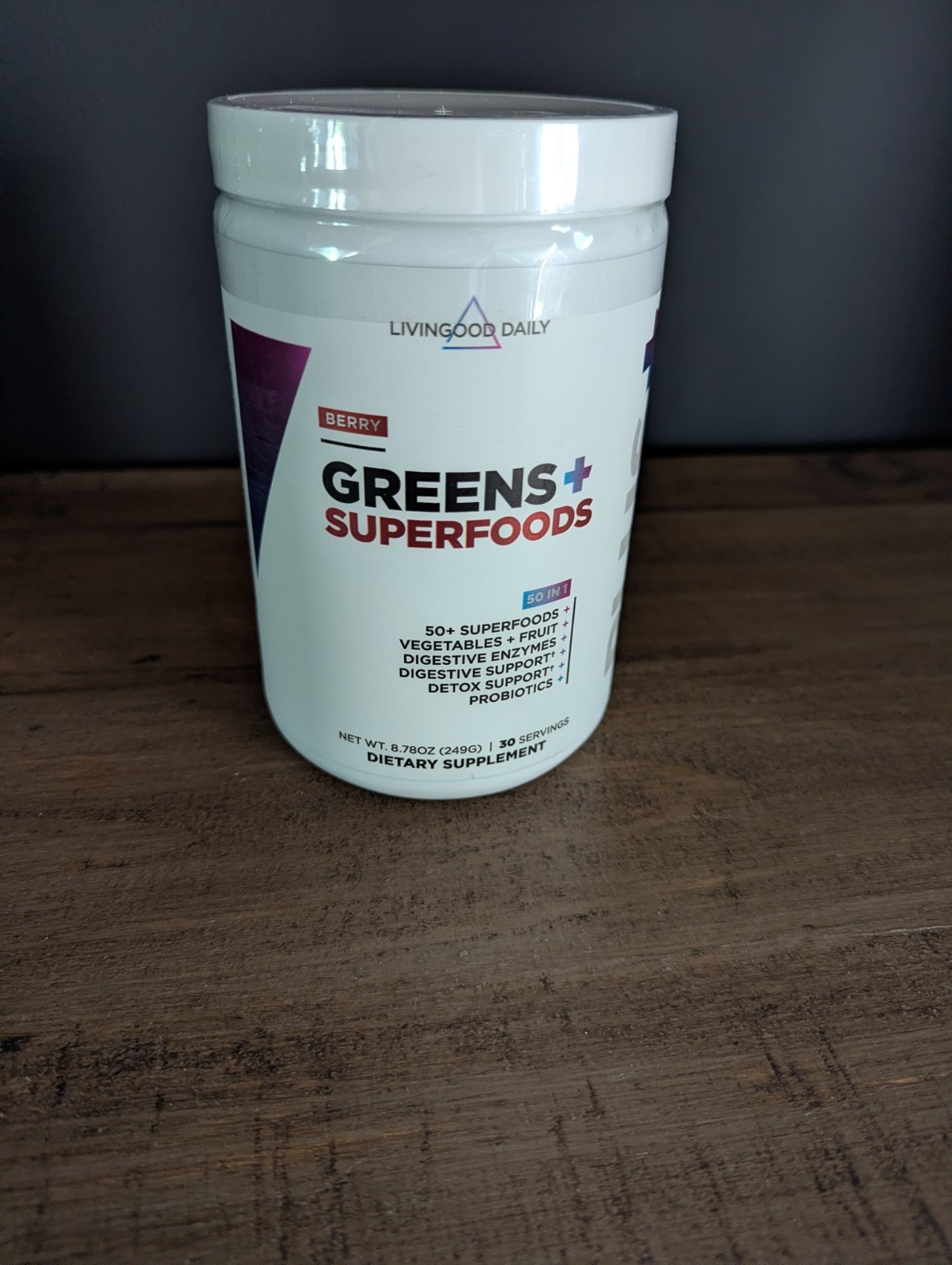 Livingood Daily Greens & Superfood Powder, EXP 06/28