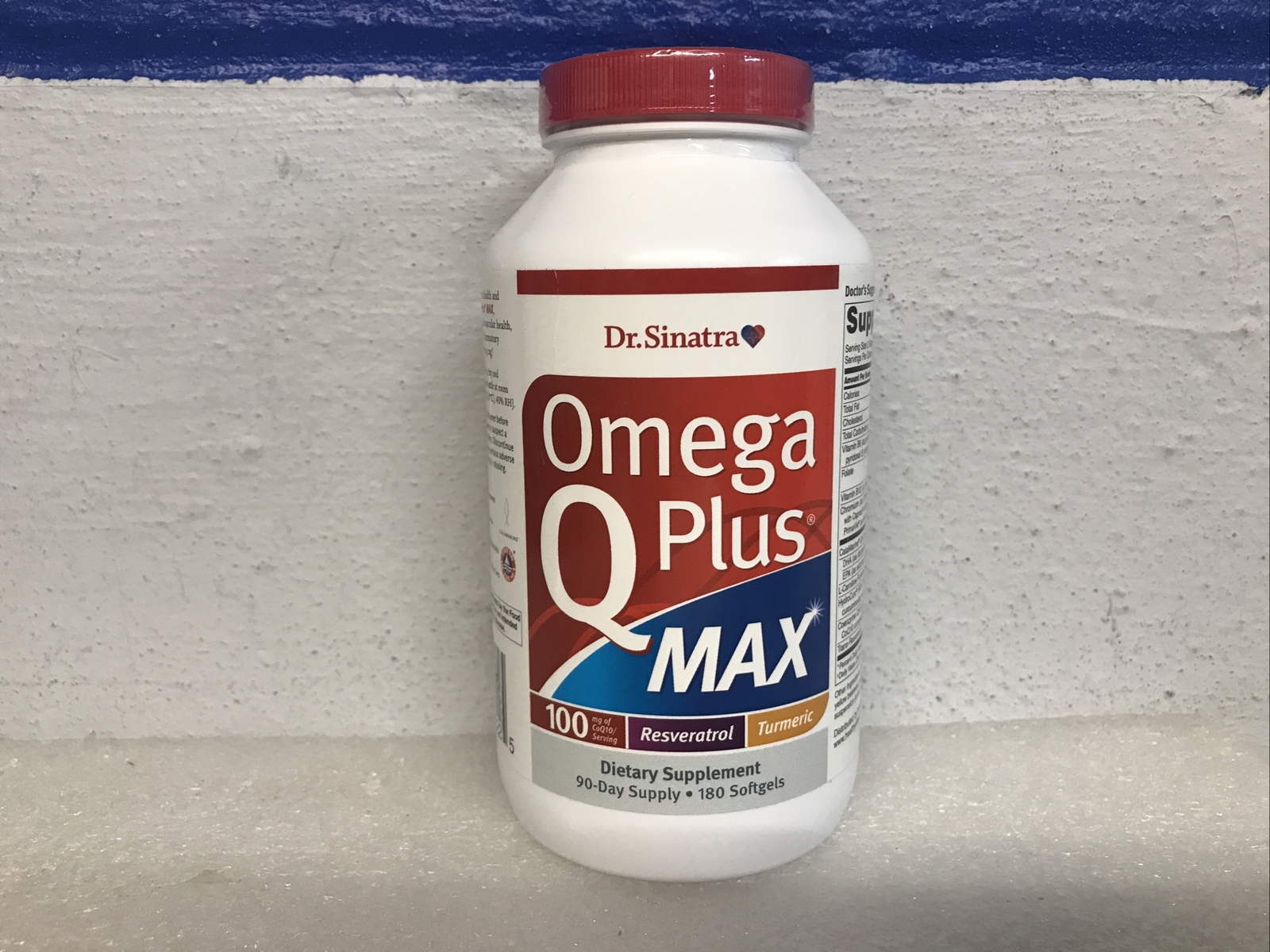 Dr. Sinatra Omega Q Plus MAX 100mg CoQ10 Softgels 180 Count 11/2026 New Sealed