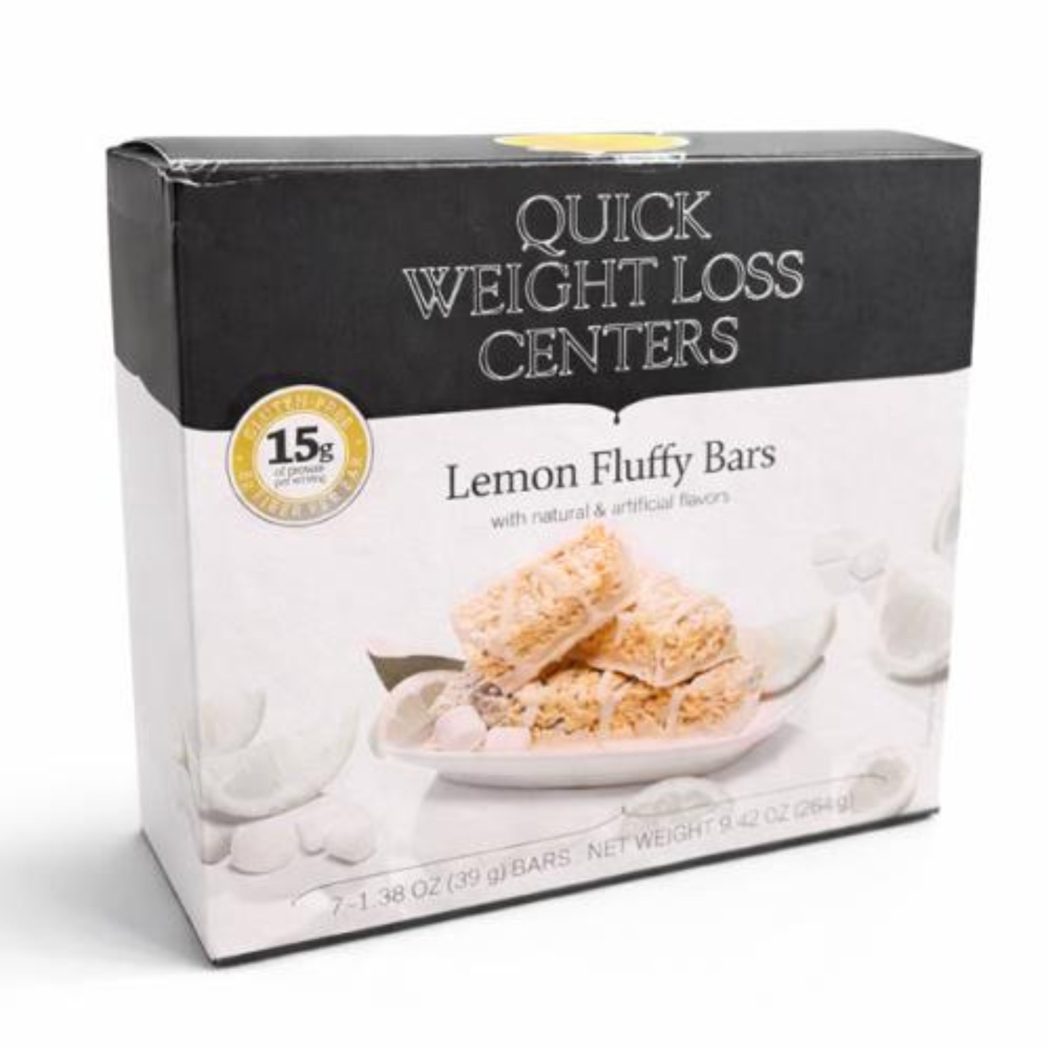single unit Fluffy Lemon Protein Bars