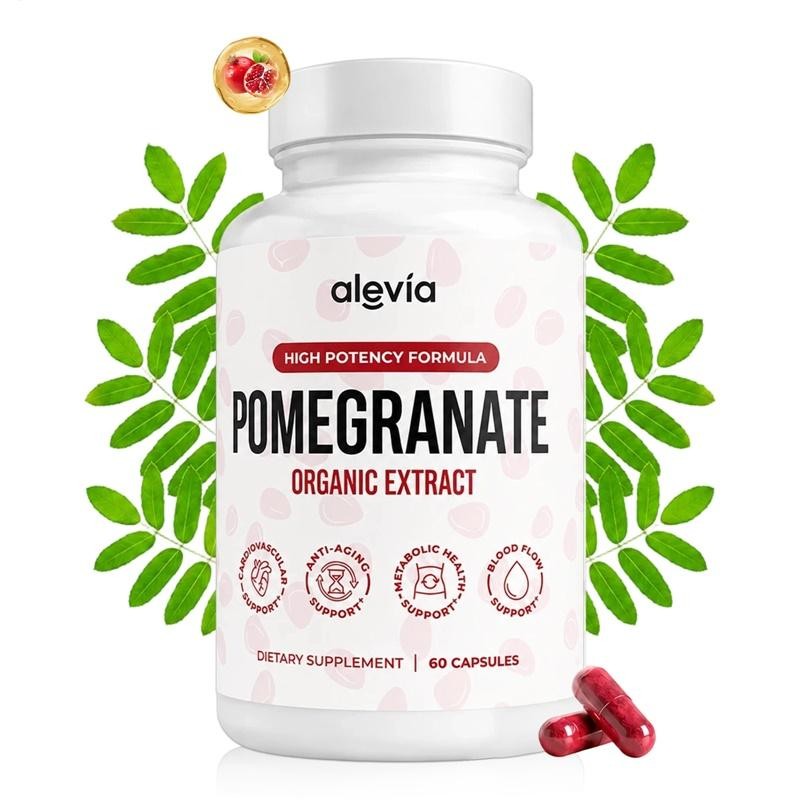 Alevia Pomegranate Caps Antioxidant Fruit Dietary Supplement For Women 60-Count