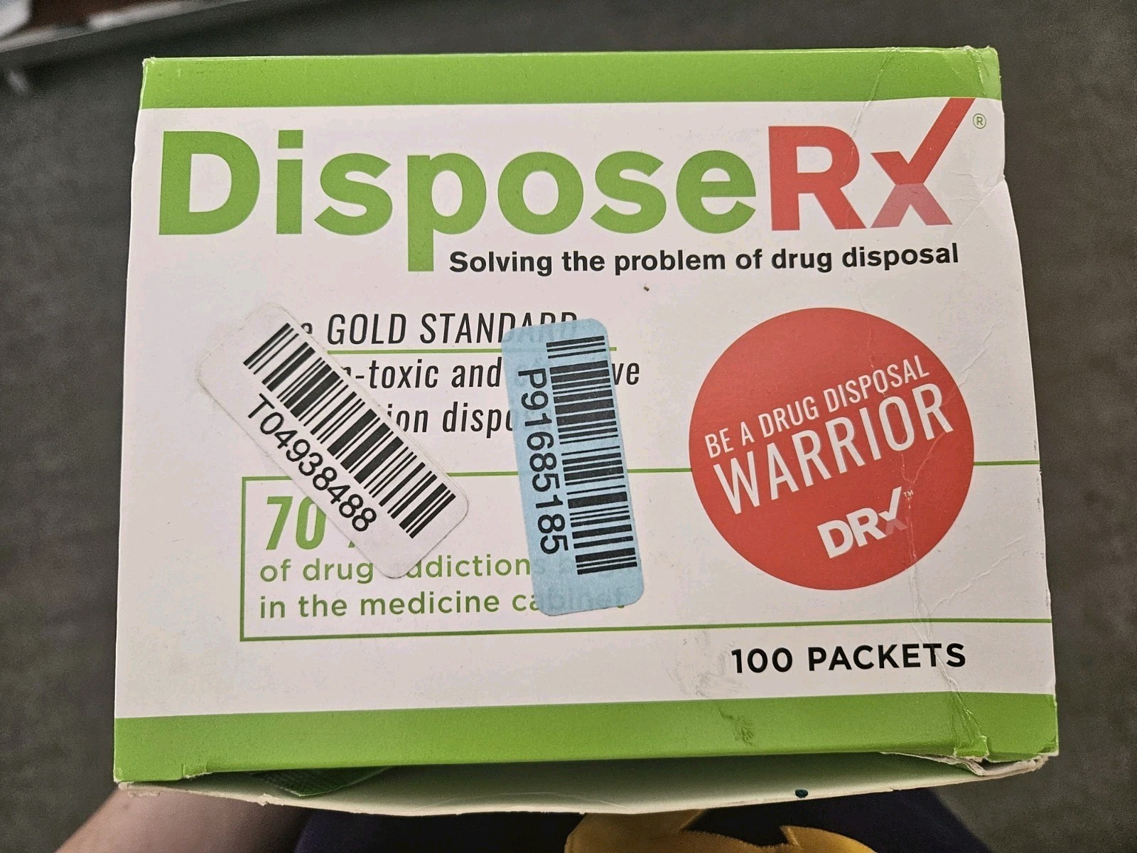 Dispose Rx Powder Packets – Brand New – For Disposal of Rx Medication 100 Count