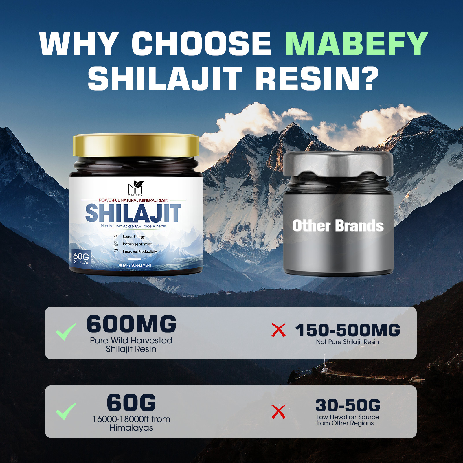 3 PACK Himalayan Shilajit, Soft Resin, Organic, Extremely Potent, Fulvic Acid