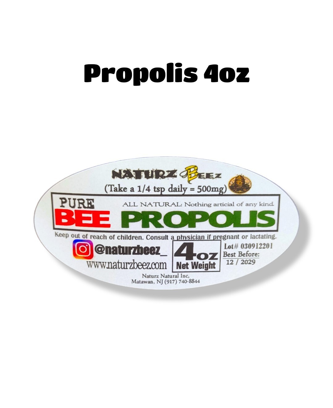 PROPOLIS 4oz 100% PURE BEE PROPOLIS AntiViral Virus AntiBacterial Immune Support