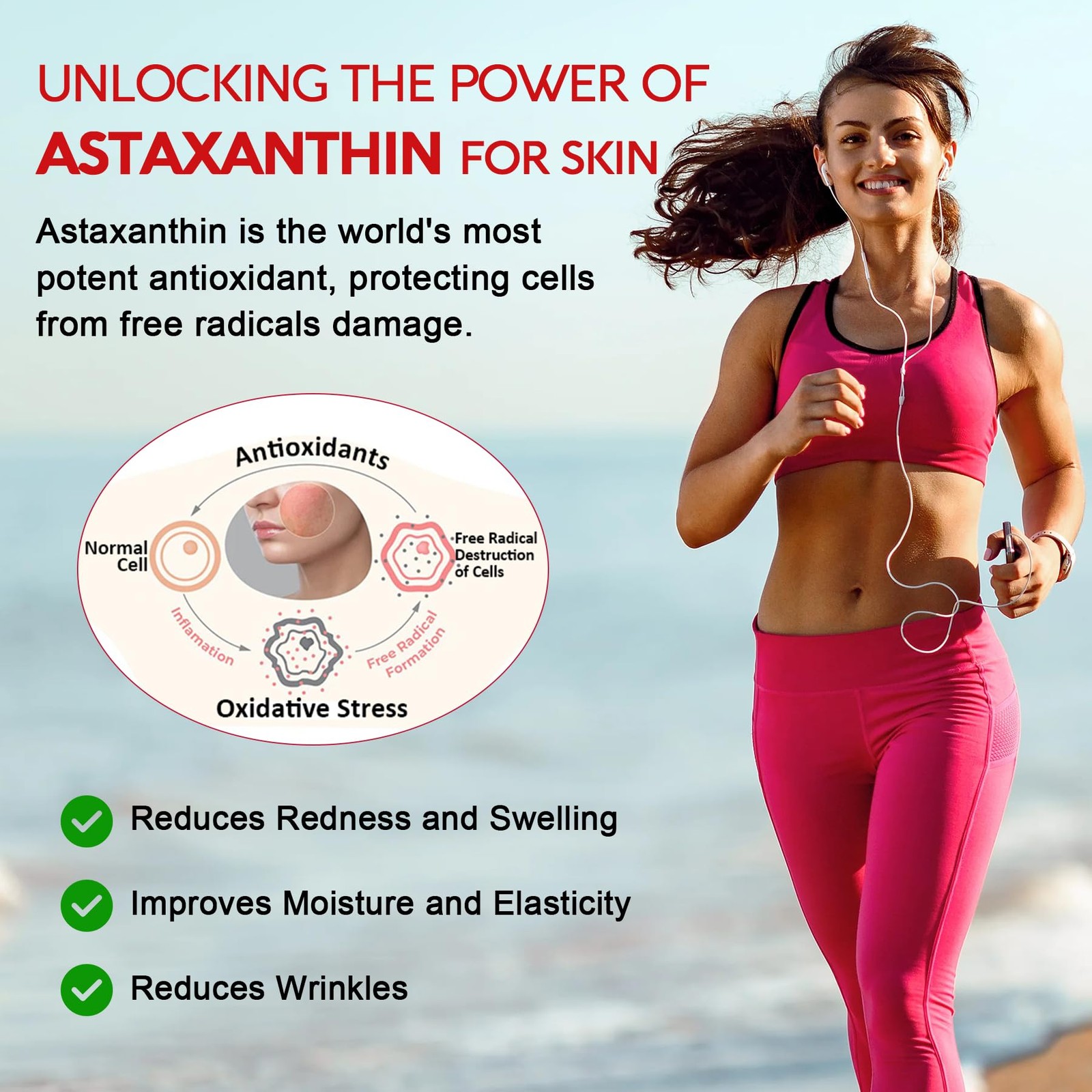 Astaxanthin Supplements 24mg, 5 Month Supply Coconut MCT Oil, Fresh Microalg…