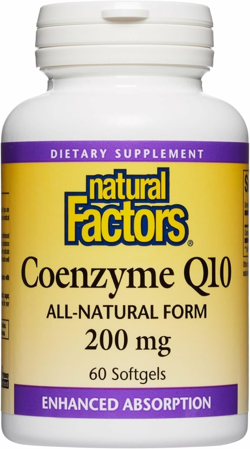 Natural Factors Coenzyme Q10 – Antioxidant 60 Count (Pack of 1), Default