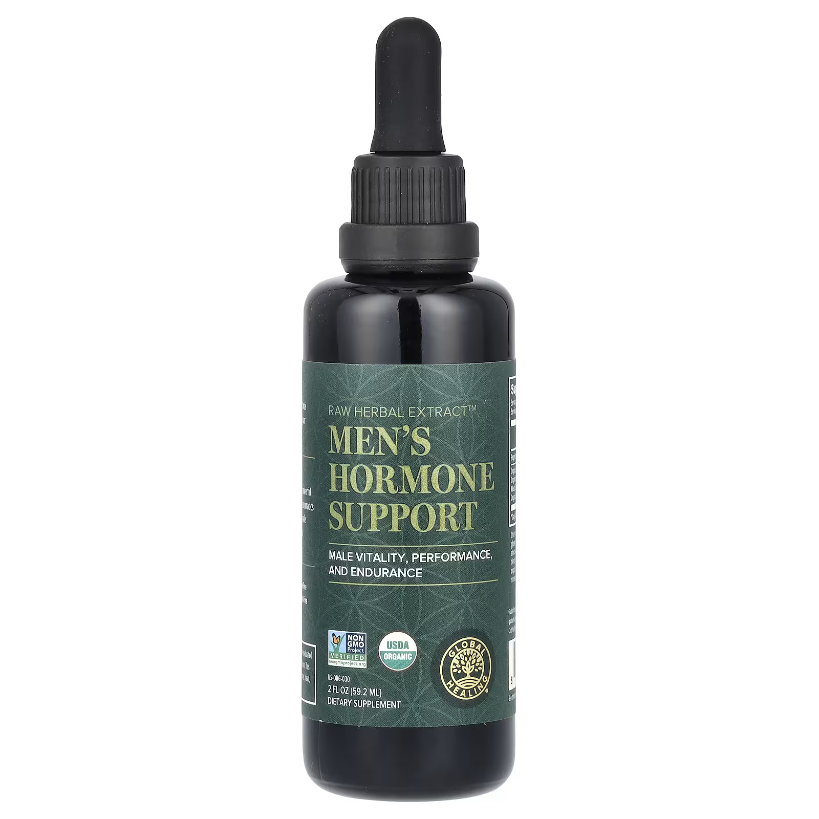 2 X Global Healing, Raw Herbal Extract, Mens Hormone Support, 2 fl oz (59.2 ml)