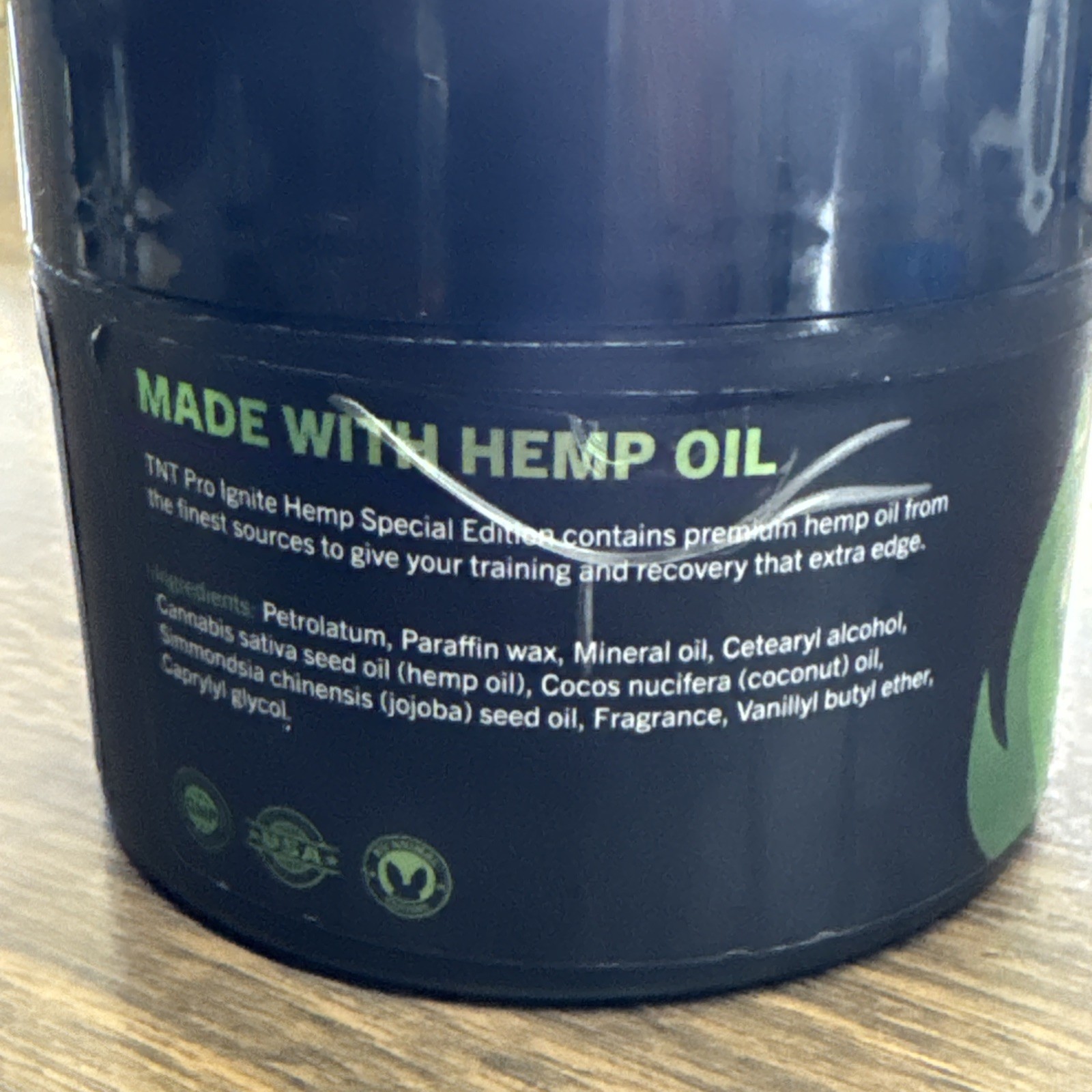 S TNT PRO IGNITE ADVANCED WORKOUT CREAM WITH HEMP OIL HOT FIRMING & SWEAT 6.5 Oz