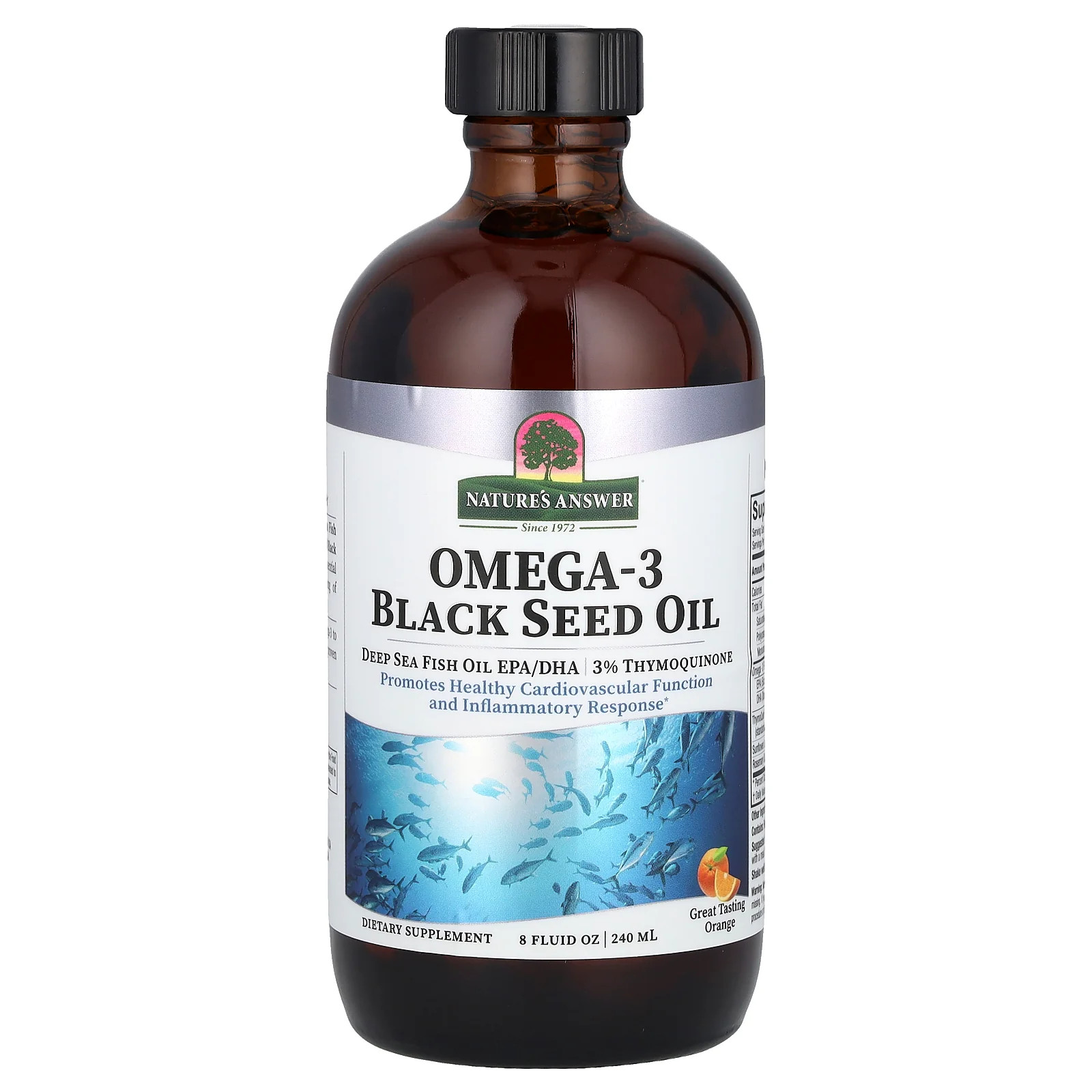 2 X Nature’s Answer, Omega-3 Black Seed Oil, Orange, 8 fl oz (240 ml)