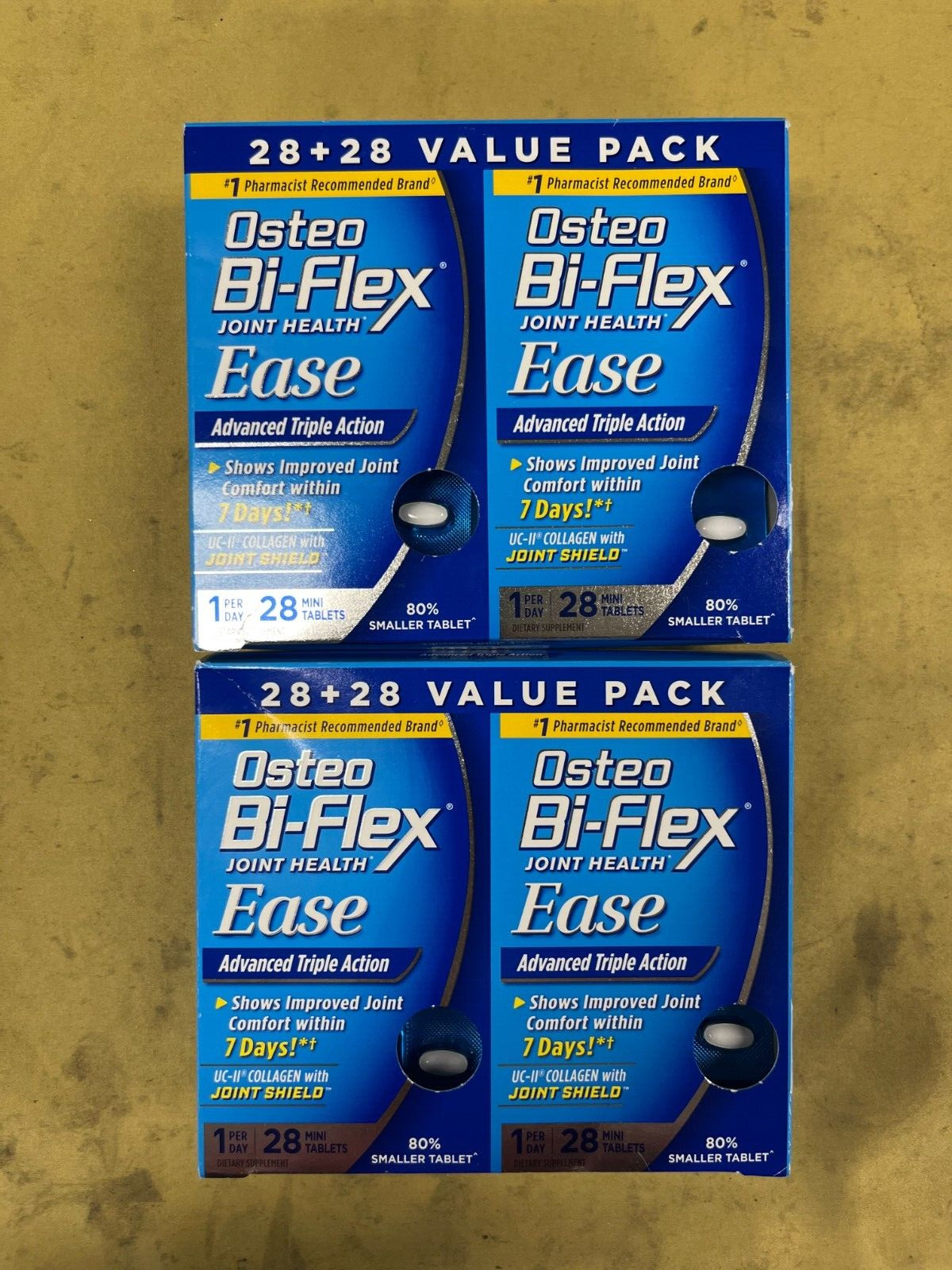 2 New Value Pack Osteo Bi-Flex Ease Advanced Triple Action – 56 Tablets Each Box