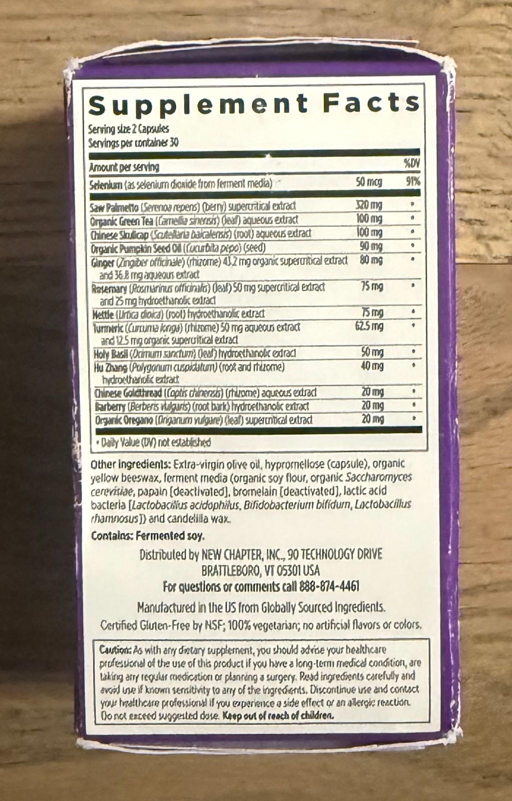 New Chapter Prostate Supplement Zyflamend Prostate 60 ct 10/2026+ NEW & SEALED