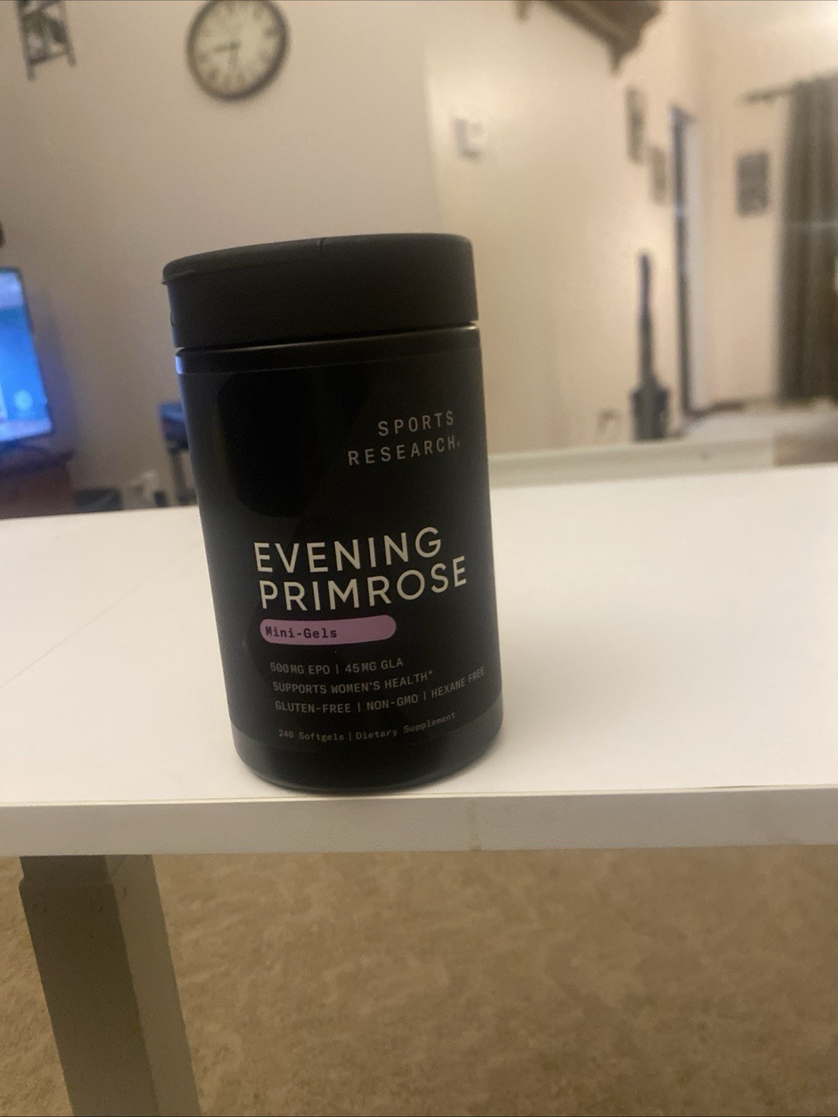 Evening Primrose Oil 500mg Cold-Pressed Non-GMO Gluten and Soy Free 240 Softgels