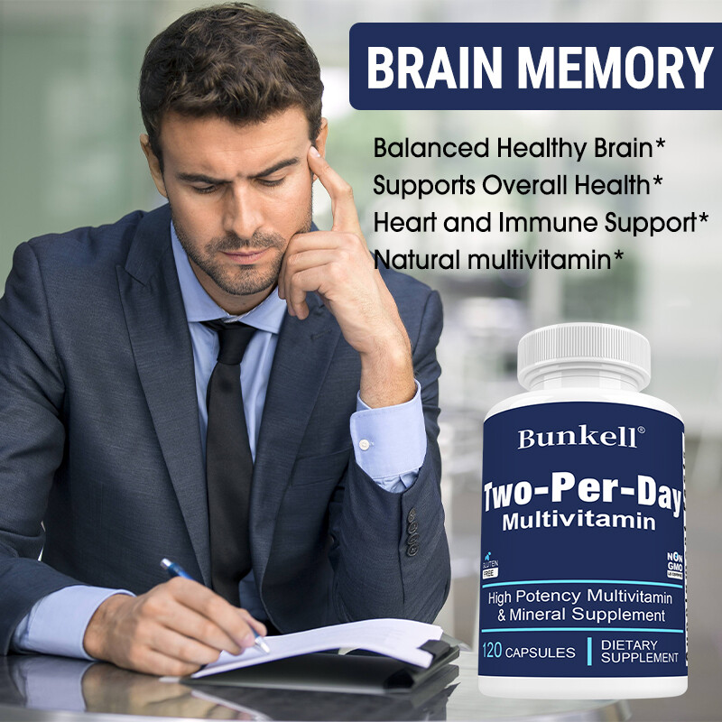 Two-Per-Day (Multivitamins & Minerals) High Potency Capsules 30/60/120