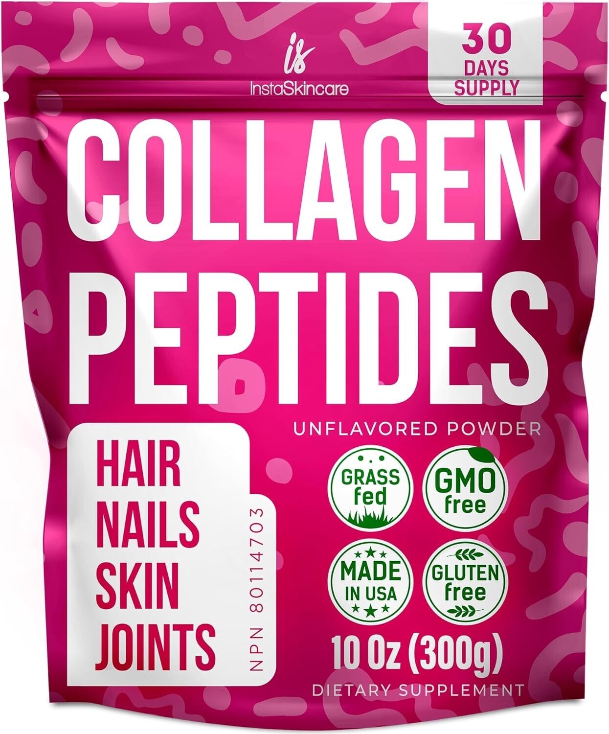 Collagen Peptides Powder for Women Hydrolyzed Collagen Protein Types I&III 10 oz