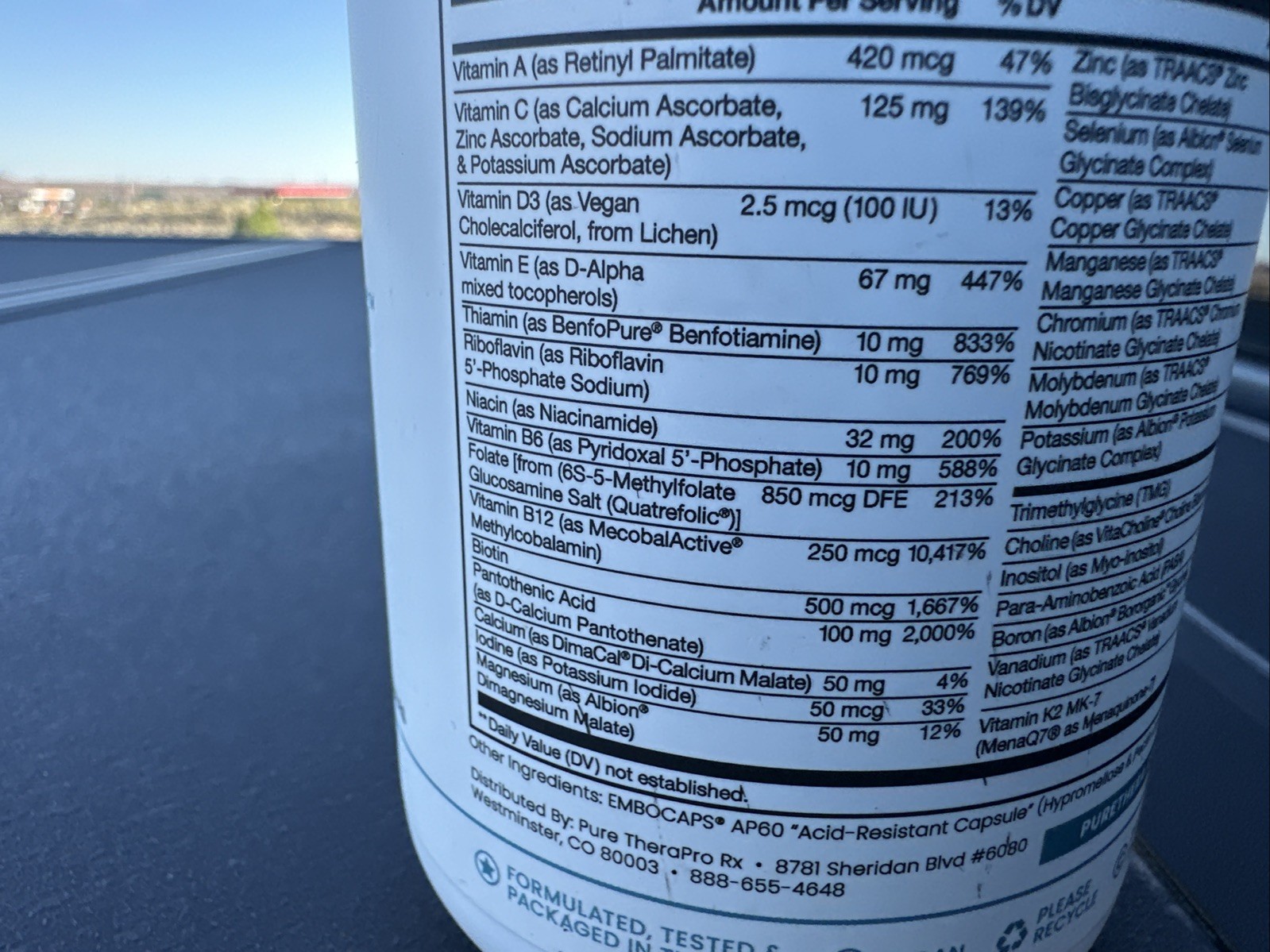Methyl Multi Without Iron Methylated Multivitamin Capsules 240 Count Exp 01/28