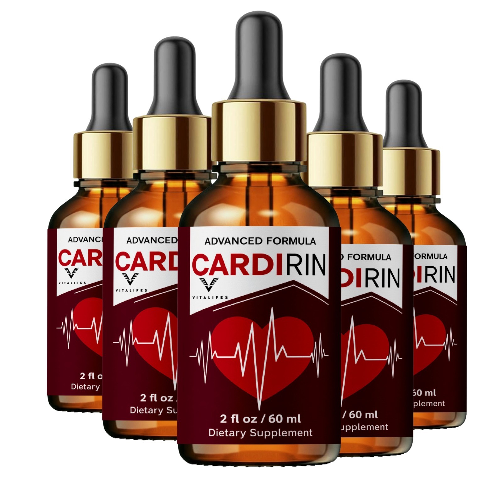 (5 Pack) Cardirin Blood Support Drops Cardi Rin Vitamin Supplement 300ml