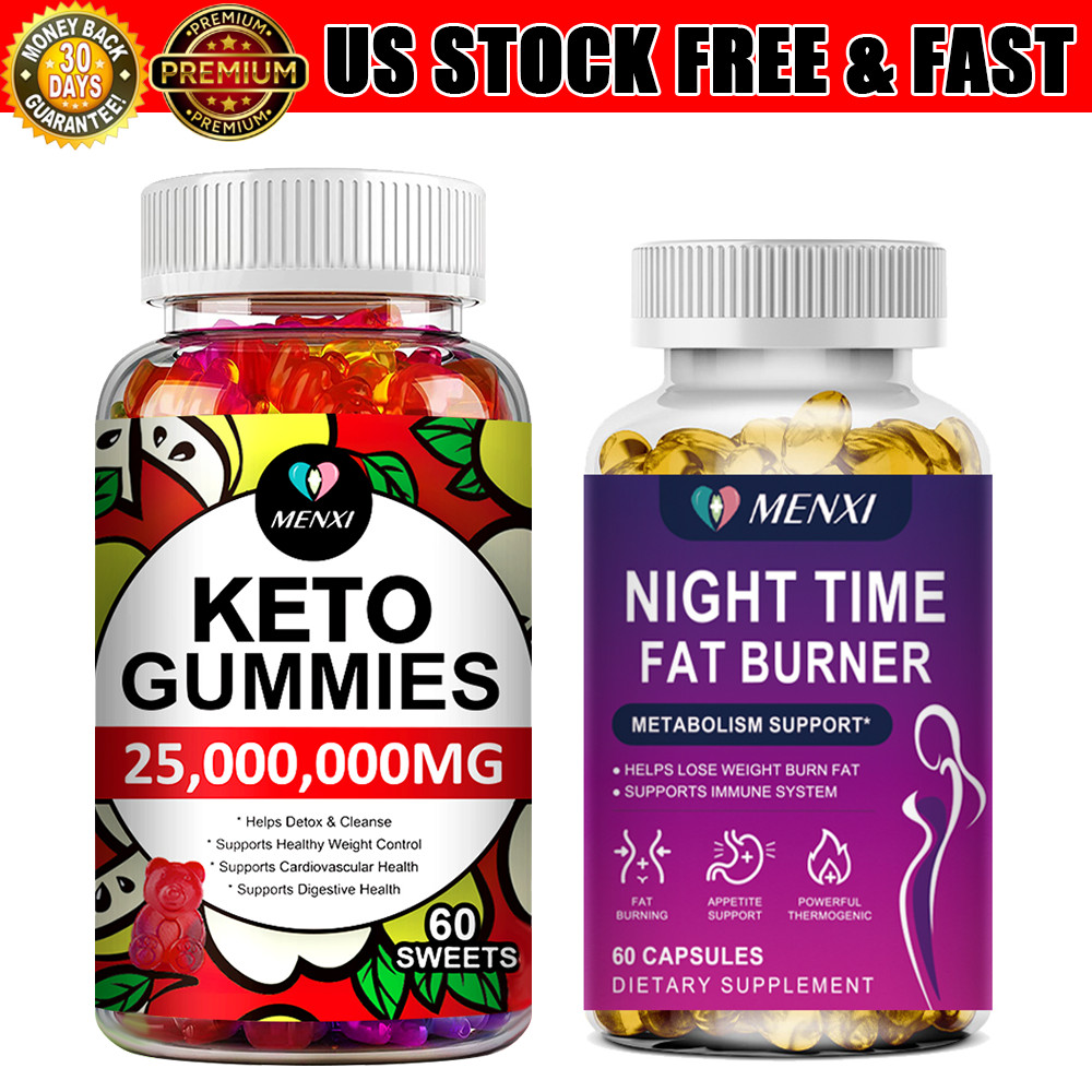 Keto ACV Gummies | Night Time Fat Burner Weight Loss Metabolism Supplement