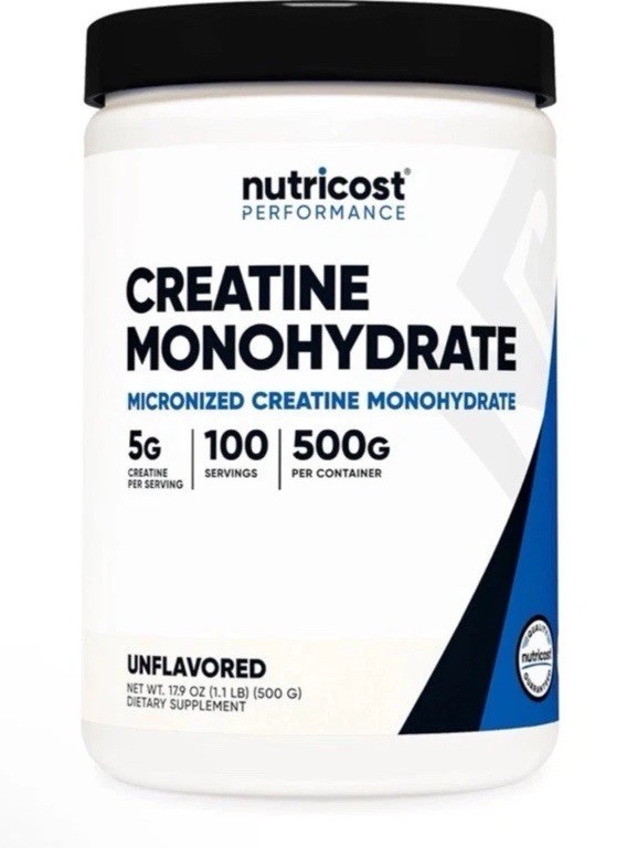 Nutricost Pure Creatine Monohydrate 500 Gram Powder