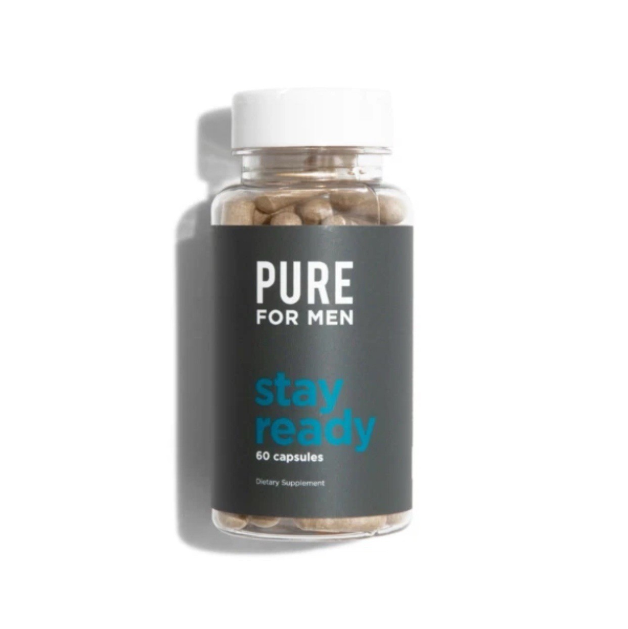Pure for Men Stay Ready Fiber Supplement 60 Capsules Exp 04/2026