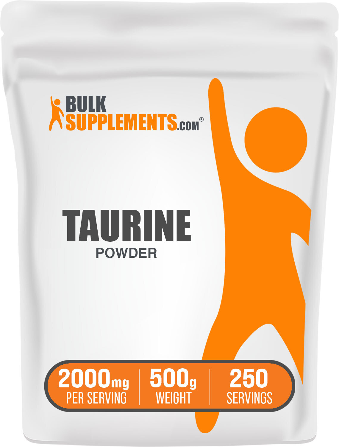 BulkSupplements Taurine Powder – Build Muscle Faster – 2g Per Serving
