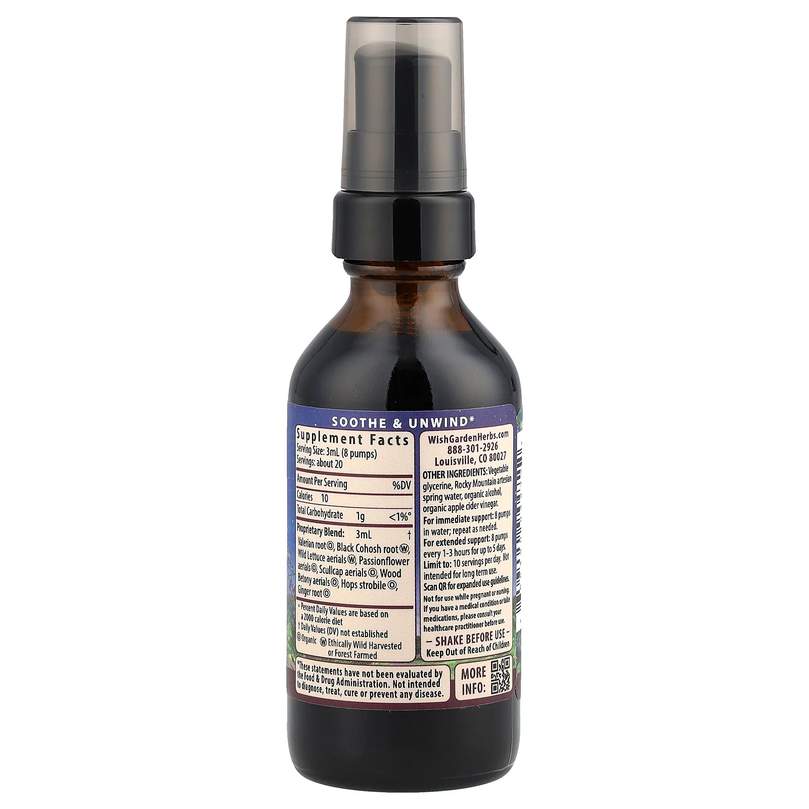 2 X WishGarden Herbs, Serious� Relaxer & Muscle Tension, 2 fl oz (59 ml)