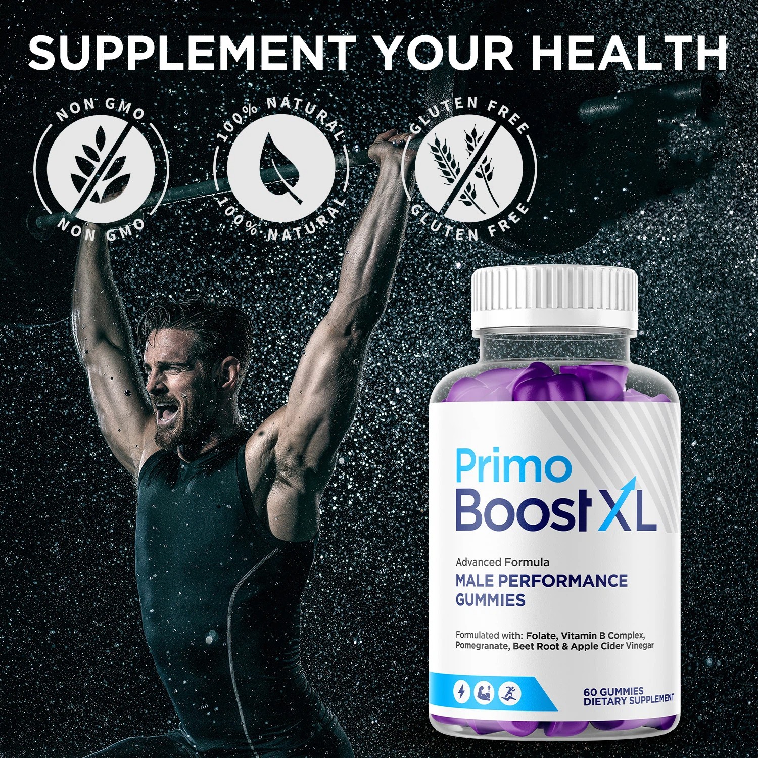 (1 Pack) Male Gummies Maximum potency Advanced Formula Advanced Formula