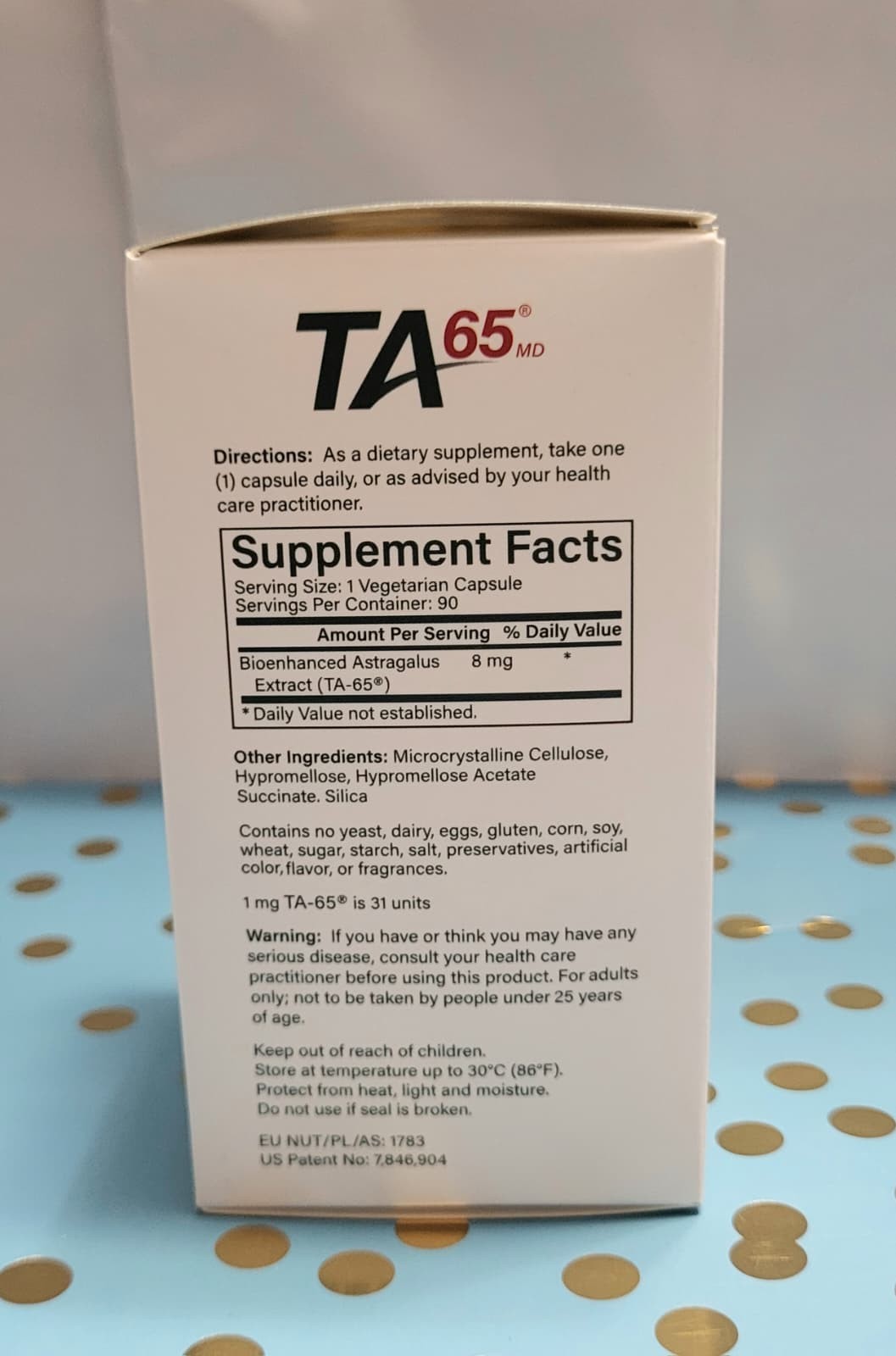 TA-65MD Telomere Health Supplement – 90 Capsules, DNA Repair & Anti-Aging