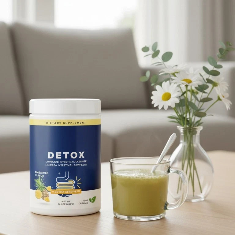 Bella All organic Extreme Detox Powder | Pineapple Flavor Cleanse Supplement