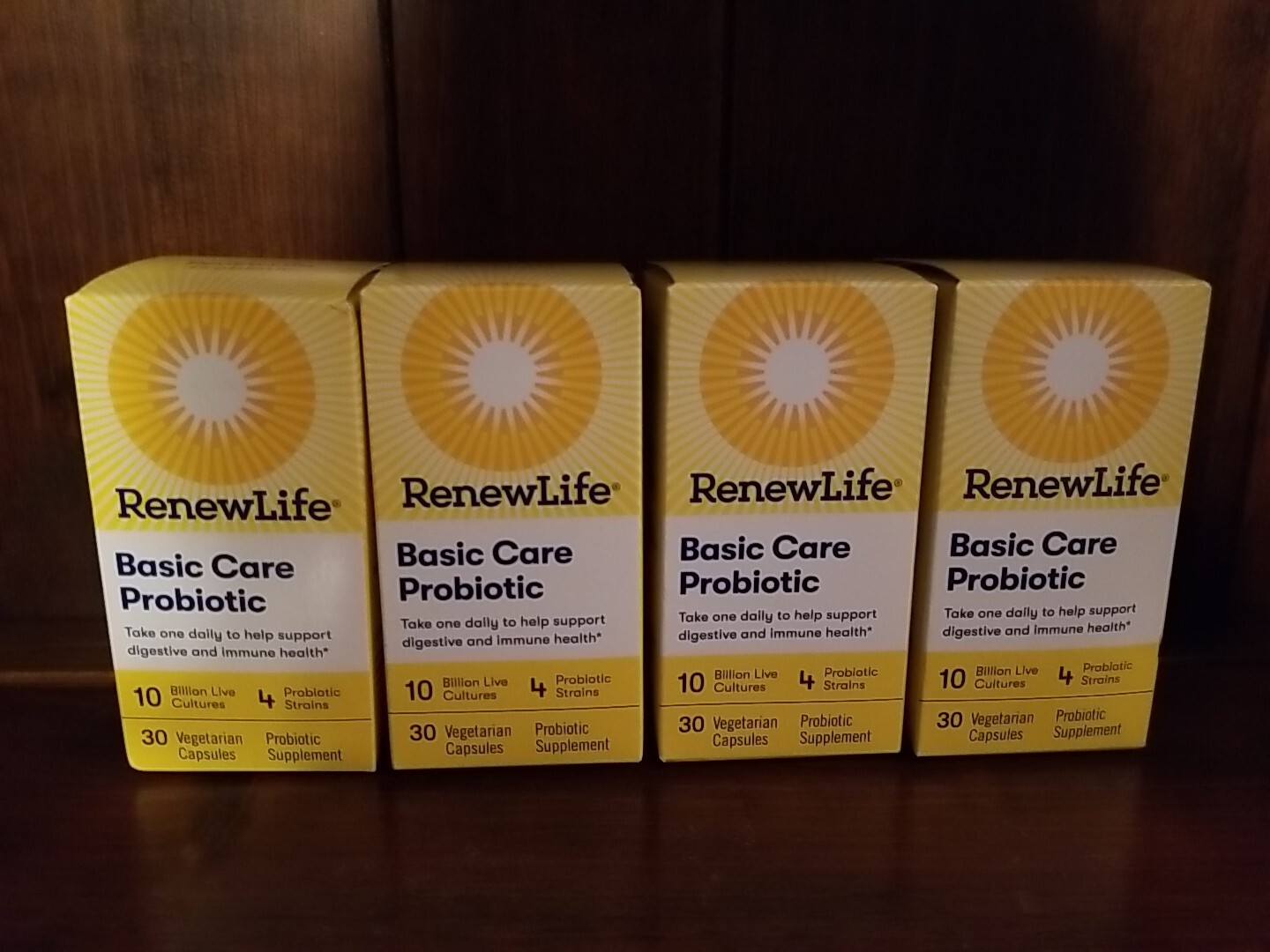EXP 7/24 – Lot of 4 Boxes Renew Life Basic Care Probiotic Supplement 30 Veg Caps