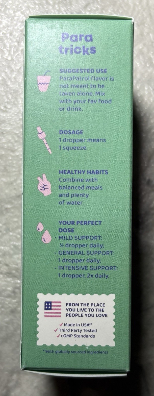 JOYSPRING Para Patrol Intestinal Support Kids 30 mL Drops Herbal New Sealed