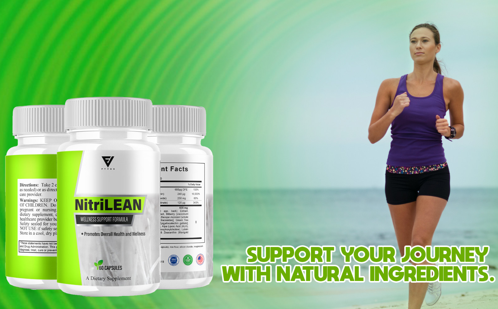 (5 Pack) Nitrilean Capsules Nitri Lean Wellness Supplement Pills (300 Capsules)