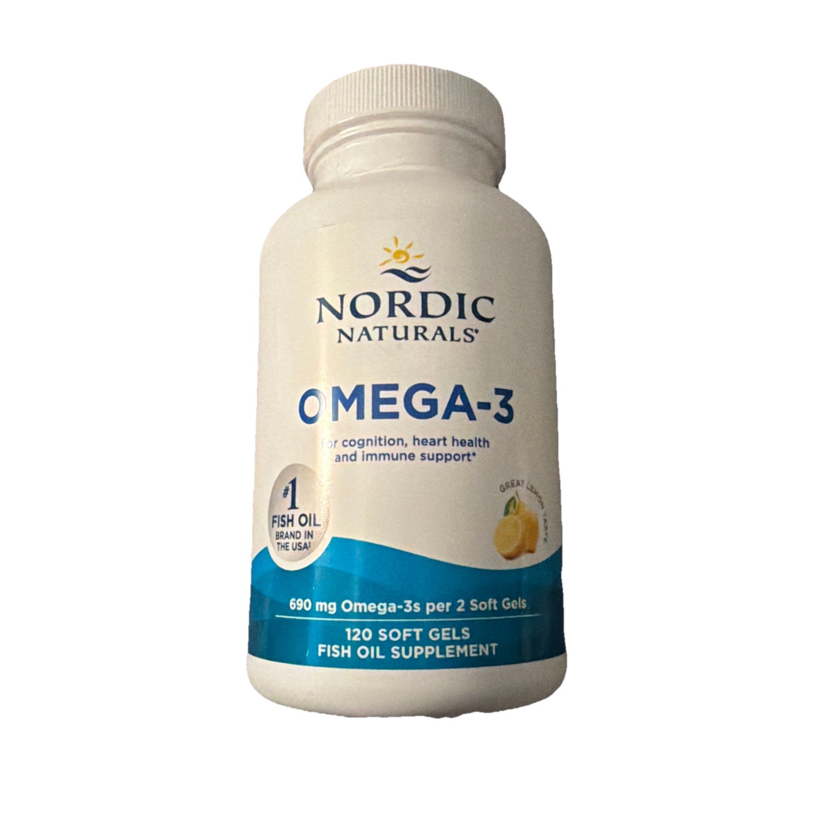 06/28 Nordic Naturals Omega-3, Lemon Flavor – 120 Soft Gels – 690 mg Omega-3