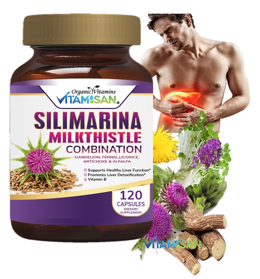 MILK THISTLE CARDO MARIANO healthy liver support chardon Marie 120 detox repair