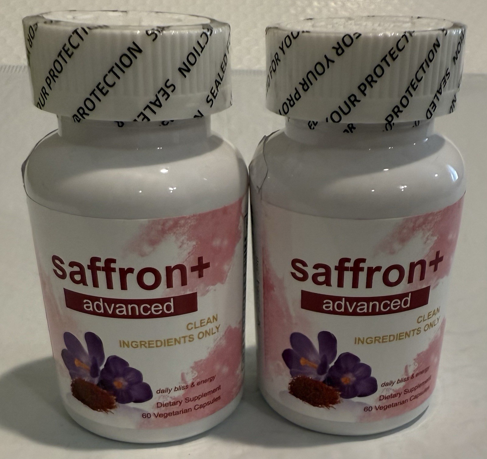 2X Saffron Capsules – Saffron+ Advanced Natural Dietary Supplement -60×2 Caps