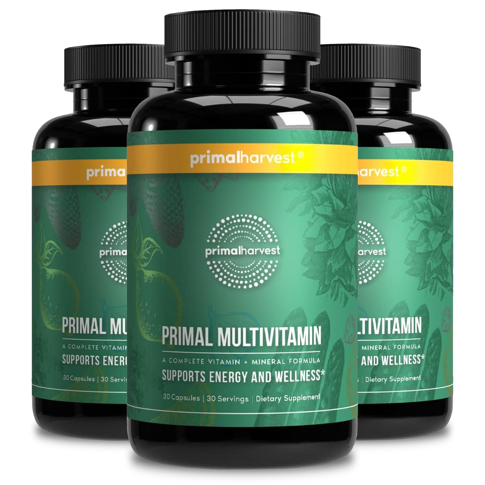 Primal Harvest Health Multivitamin – Minerals – Energy Immune Brain Heart Primal